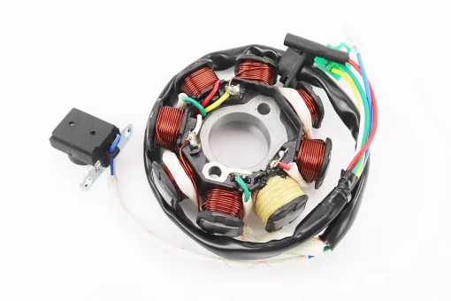 Статор магнето (генератора) (8 катушек разъем "мама 3+2") высота 29мм, FIX-310850