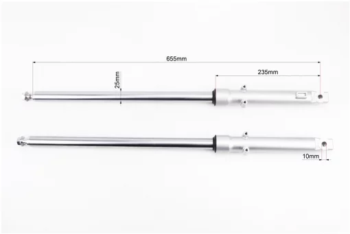 Амортизатор передний (перья), лев., прав. к-кт L-655мм D-25мм (пружина внутри), FIX-357068