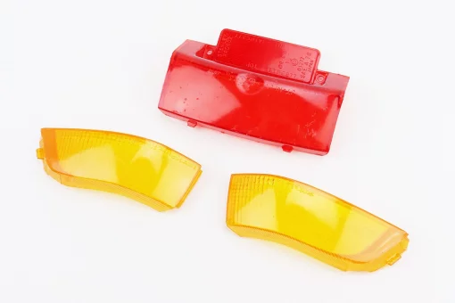 Honda DIO AF-18 "стекло"- стопа, красное + поворотов, желтые к-кт 3шт, FIX-329228