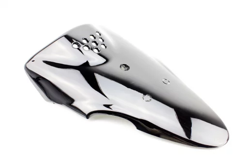 Yamaha JOG SA-24 BJ пластик - передній верхній "дзьоб", ЧОРНИЙ, FIX-329230