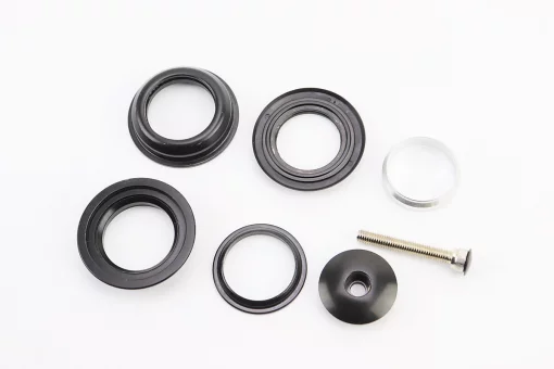 Рулевые чашки 1-1/8" (44/28,6x44/30) безрезьбовой вилки, полуинтегрированные, чёрные E9, FIX-410109