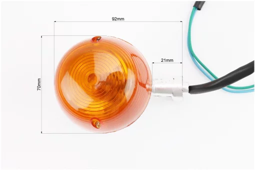 Поворотник лев., прав. "хром круглые" к-кт 2 шт (цена=качество), (два провода), FIX-357172