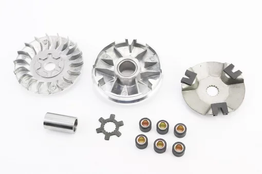 Вариатор передний к-кт Yamaha JOG 90 (под вал 16мм) + втулка, крыльчатка, крест, FIX-308122