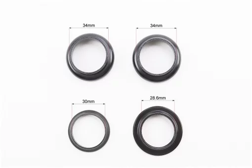 Кермова колонка 1-1/8" (34/28,6x34/30) безрізьбової вилки, чорний H846, FIX-403184