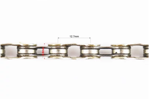 Ланцюг приводний 1/2х5/64х116L 9 швидкостей, сріблясто-чорний NOVE-91, FIX-411055