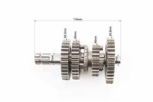 Коробка передач "3+1" (два вала с шестернями) d-12мм под сепаратор (для квадроцикла 110cc с задней передачей, без "язычка"),