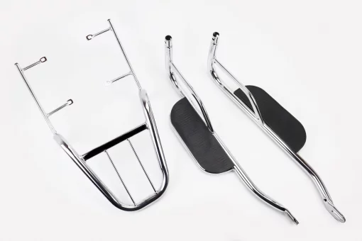 Багажник задний + подножки к-кт "ХРОМ" тип 3, FIX-320479