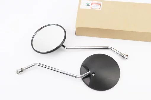 Зеркала к-кт Круглые-черные "Delta", м10, от 5шт -10%, FIX-337489