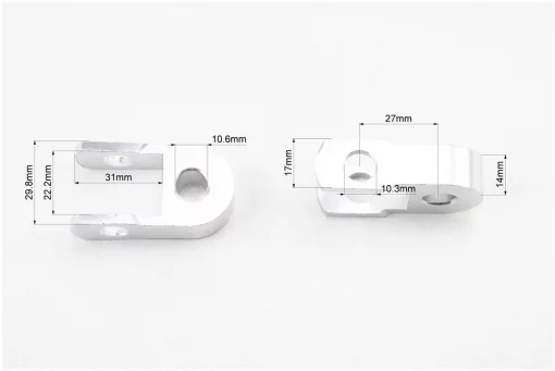 Подовжувач заднього амортизатора 30мм к-кт 2шт + болти + гайки, сірий, FIX-337502