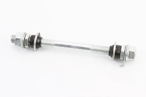 Ось передняя MTB M10х140мм в сборе, под гайку, хром, FIX-403284