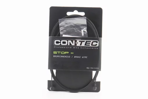 Трос гальмівний 2100мм універсальний MTB/ROAD з кінцевиком, нержавіюча сталь, тефлонове покриття, чорний Slick Stainless with