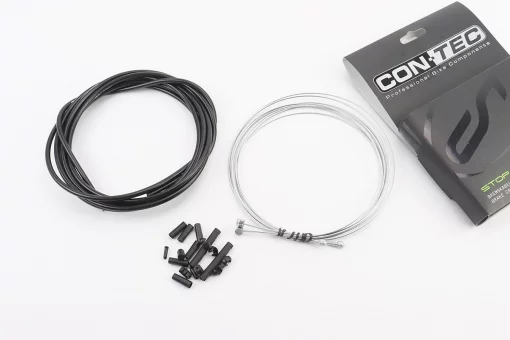 Трос - комплект гальмівний універсальний "ПОВНИЙ" (сорочка 5мм х 3м, троса Galvanize 1350/2350мм, ковпачки, кінцевики, фіксатори,