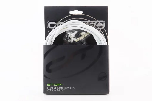 Трос - комплект гальмівний універсальний "ПОВНИЙ" (сорочка 5мм х 3м, троса Slick Stainless 1350/2350мм, ковпачки, кінцевики,