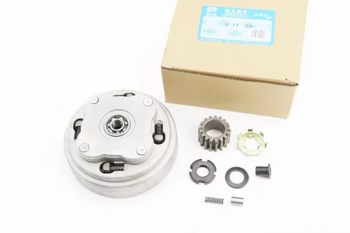 Сцепление двухдисковое в сборе (корзина) Delta 70/110cc "механика" + 7 деталей, FIX-357357