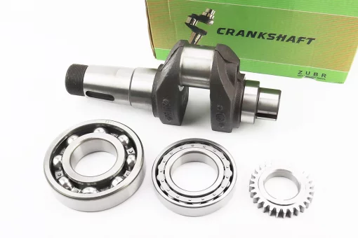 Коленвал R195NM (Dболта-М14x1,5, Dшейки-52mm, H-112mm) +подшипники+шестерня, FIX-210798