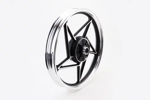 Диск колесный задний литой 18Х1,85 "под резинки" Viper-125J ЧЕРНЫЙ (ось 15мм), FIX-321013