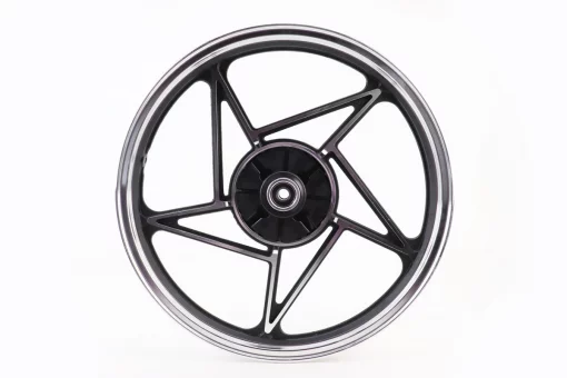 Диск колесный задний литой 18Х1,85 "под резинки" Viper-125J ЧЕРНЫЙ (ось 15мм), FIX-321013