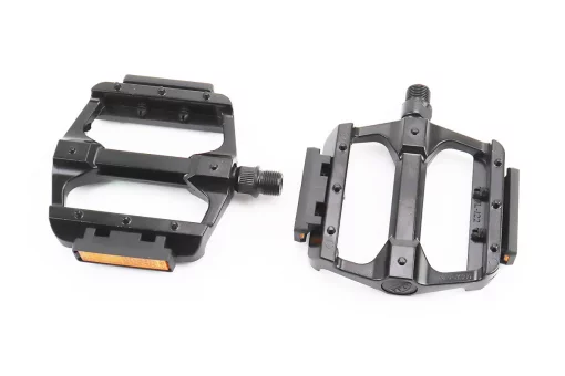 Педали MTB широкие 9/16" (113x100x21.5mm) алюминиевые, чёрные NWL-122L, FIX-411113