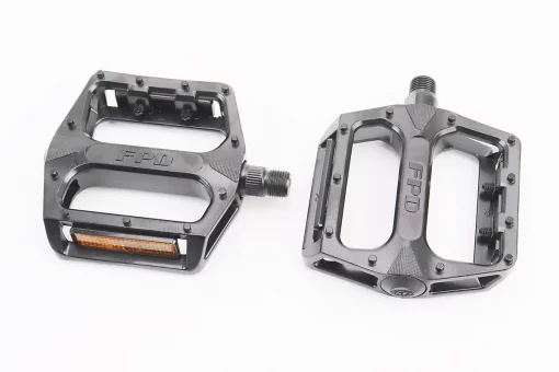 Педали MTB широкие 9/16" (108x100x24mm) алюминиевые, чёрные NWL-219, FIX-411114
