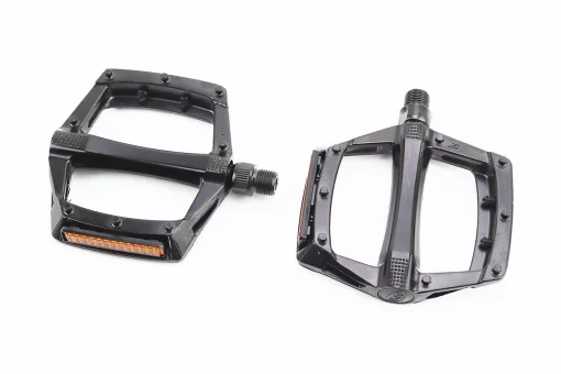 Педали MTB широкие 9/16" (112x109x24mm) алюминиевые, чёрные NWL-221, FIX-411117