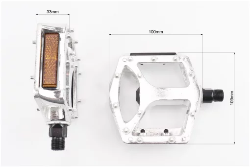 Педали BMX 9/16" (113x108x26mm) алюминиевые, NWL-316, FIX-411118
