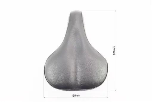 Сидіння ХВЗ 260x195мм, чорно-сіре GS-809B11D, FIX-403358