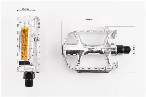 Педали CITY 9/16" (103x78x26mm) алюминиевые, NWL-979, FIX-411121