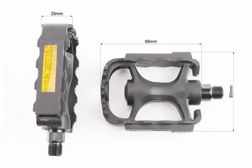 Педали MTB 9/16" (110x77x26mm) пластиковые, чёрные NW-223, FIX-411124