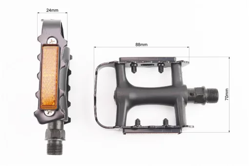 Педалі MTB 9/16" (101x70x24mm) пластико-алюмінієві, чорні VM273DU, FIX-411126
