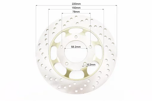 Диск тормозной передний, ЖЕЛТЫЙ, FIX-999197