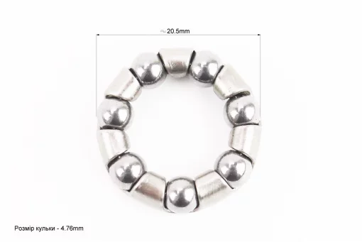 Підшипник ХВЗ передньої втулки 3/16" (&Oslash;4,76) х 7 кульок, від 40шт -20%, FIX-403376