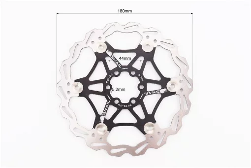 Гальмівний диск 180мм, кріпл. 6 болтів, на алюмінієвому павуку, чорний FD-01, FIX-403381