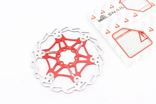 Тормозной диск 180мм, крепл. 6 болтов, на алюминиевом пауке, красный FD-01, FIX-403382