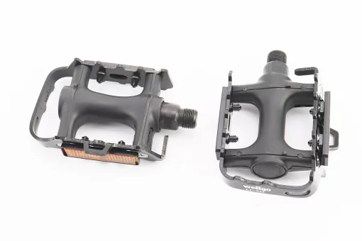 Педалі MTB 9/16" (100x75x33mm) пластико-алюмінієві, чорні LU-933, FIX-411135