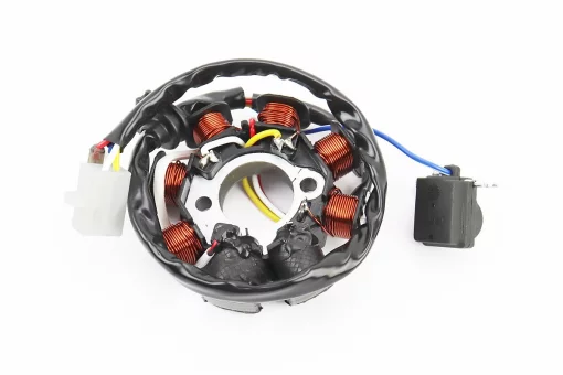 Статор магнето (генератора) (8 катушек разъем "мама 2 + 2") высота 28мм, тип 1, FIX-349329