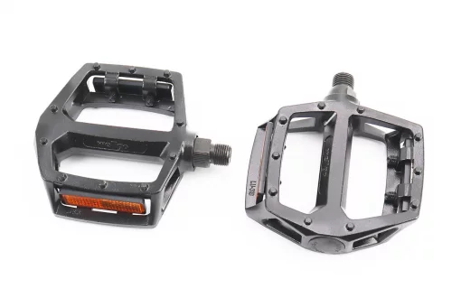 Педалі BMX 9/16" (107x105x28mm) алюмінієві, чорні LU-313, FIX-411142