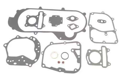 Прокладки двигателя 50cc-39мм, к-кт 13 деталей, короткий вариатор (металл), FIX-349525