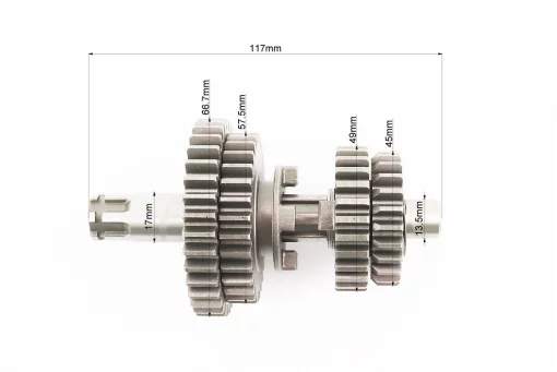 Коробка передач (два вала с шестернями) d-14мм под сепаратор, FIX-357407