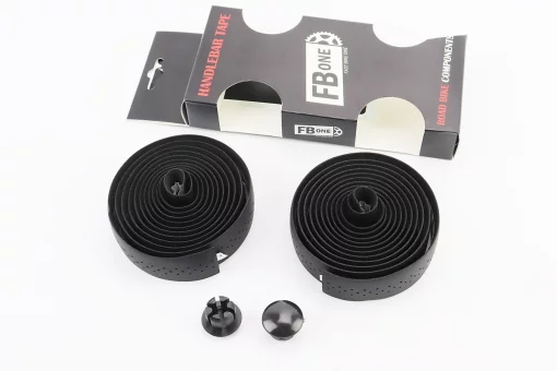 Обмотка ROAD руля 30*1900мм, с самоклеящейся полосой, экокожа, чёрная PU-T99, FIX-403408