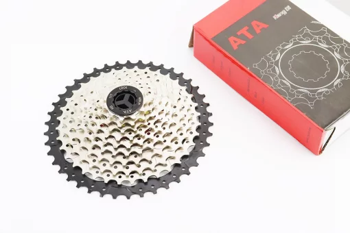 Касета 10зв. 11.13.15.18.21.24.28.32.36.42Т (трансмісія 1/2х10), сріблясто-чорна KDF-CS1042, FIX-411155