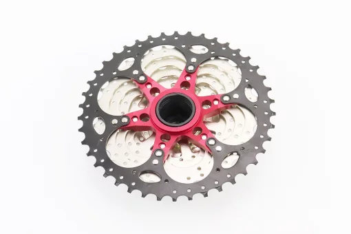 Касета 10зв. 11.13.15.18.21.24.28.32.36.42Т (трансмісія 1/2х10), сріблясто-чорна KDF-CS1042, FIX-411155