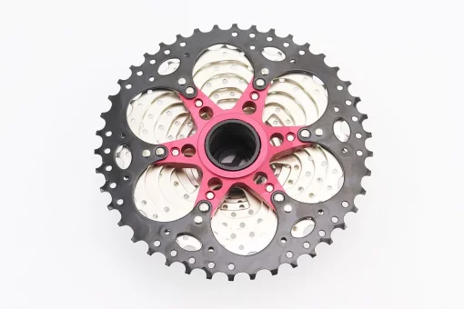 Касета 11зв. 11.13.15.17.19.21.24.28.32.36.42Т (трансмісія 2х11), сріблясто-чорна KDF-CS1142, FIX-411156