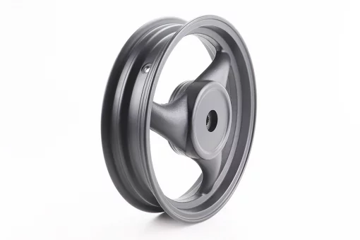 Диск задний литой MT2,50x12 Z19 для 4Т (бараб. торм., d-110мм) "3 луча" чёрный, FIX-999230