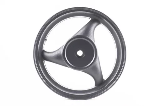 Диск задний литой MT2,50x12 Z19 для 4Т (бараб. торм., d-110мм) "3 луча" чёрный, FIX-999230