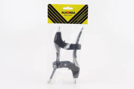 Гальмівні ручки з гумовими вставками, алюмінієві, чорно-сірі HJ-330AD, FIX-411187