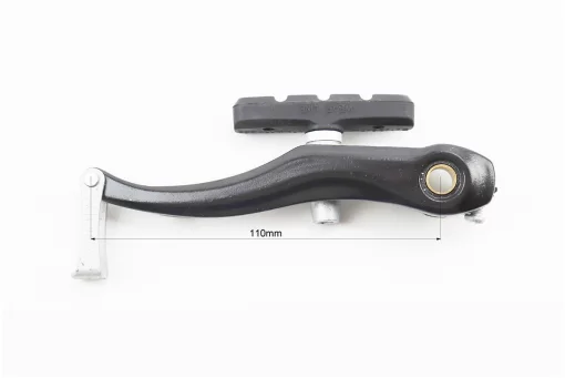 Гальмо V-brake 110мм (2 колеса) з ручками, тросами, алюмінієве, чорне, FIX-411190