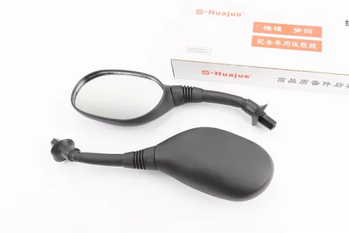 Дзеркала к-кт DIO- чорні "краплі", м8 "ніжка в чохлі гумовому", тип 1, від 5шт -10%, FIX-999232