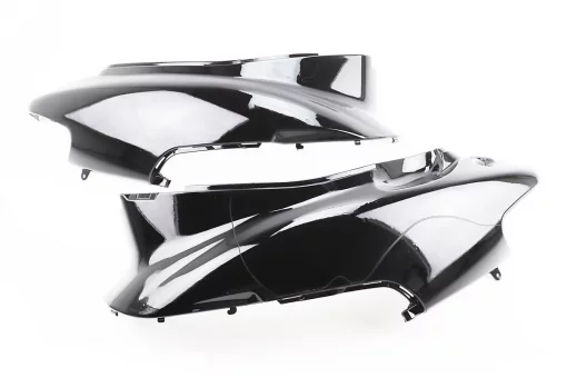 УЦЕНКА Honda DIO AF-34 пластик - к-кт крашеные 5 деталей (голова под диск. тормоз с крышкой лючка), ЧЕРНЫЙ (брак покраски,