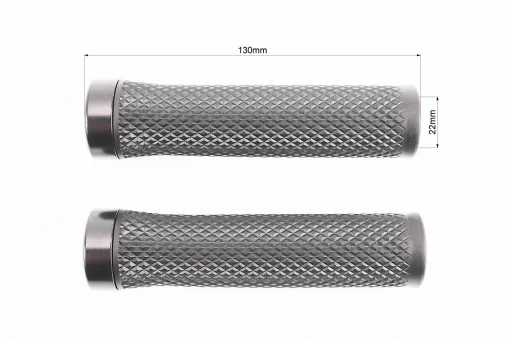 Ручки керма 130мм з затискачем Lock-On, чорні TPE-092, FIX-403447