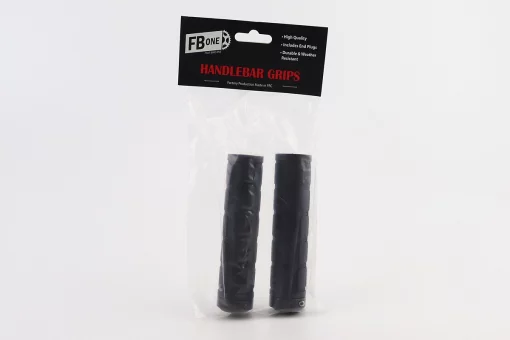 Ручки керма 130мм з затискачем Lock-On, чорні TPE-077, FIX-403448